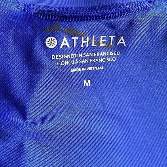 SOLD NOT AVAILABLE ATHLETA Malibu Bikini Top A-C, Cerulean, Size Medium - Picture 10 of 12